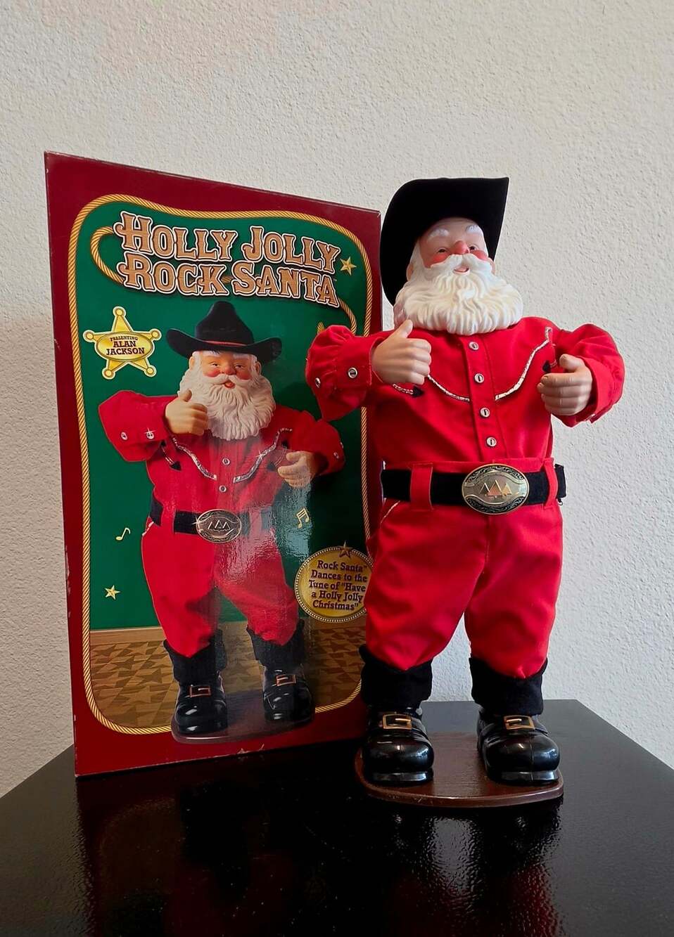 Rock Santa Collectibles Holly Jolly Rock Santa Alan Jackson Animated With Box!